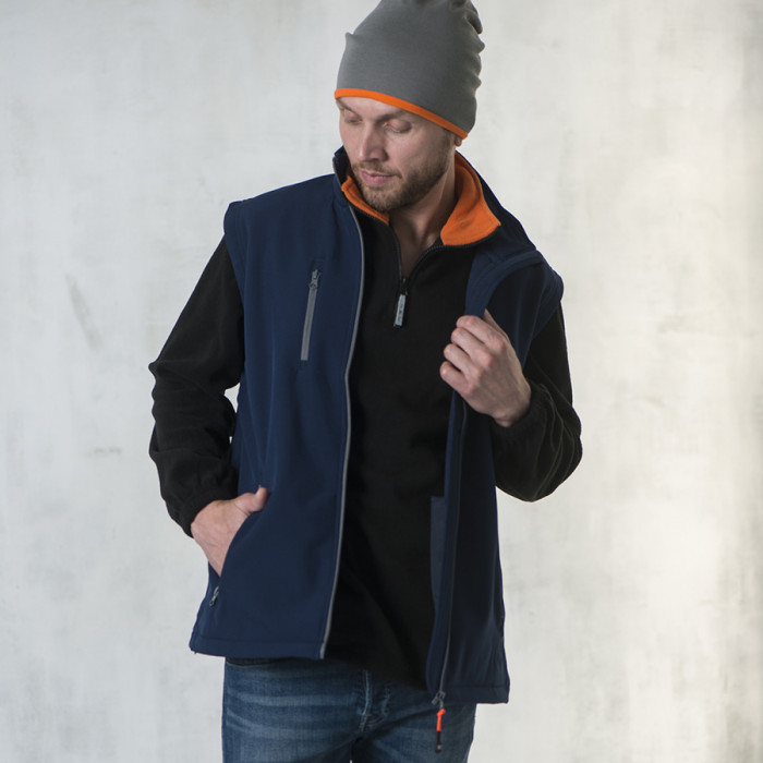 Жилет мужской "TARVISIO MAN", чёрный, 2XL, 95% полиэстер, 5% эластан, 320 г/м2