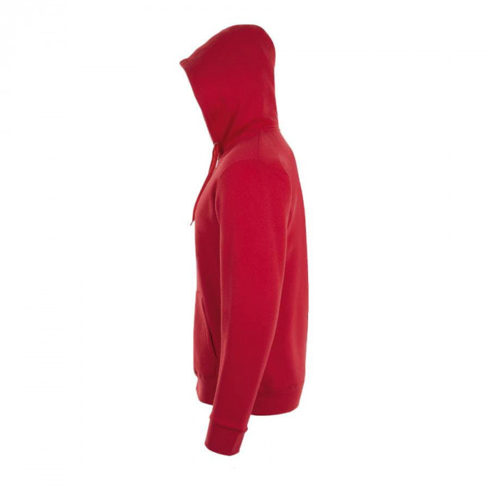 Толстовка мужская на молнии с капюшоном STONE, красный, 2XL, 50% хлопок, 50% полиэстер, 260 г/м2