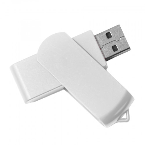 USB flash-карта SWING (16Гб), белый, 6,0х1,8х1,1 см, пластик