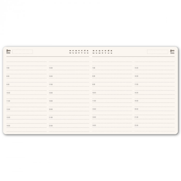 Ежедневник недатированный Scotty, А5-,  серый, кремовый блок, без обреза