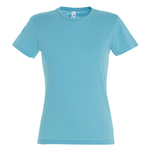 Футболка женская MISS, бирюзовый, 2XL, 100% хлопок, 150 г/м2