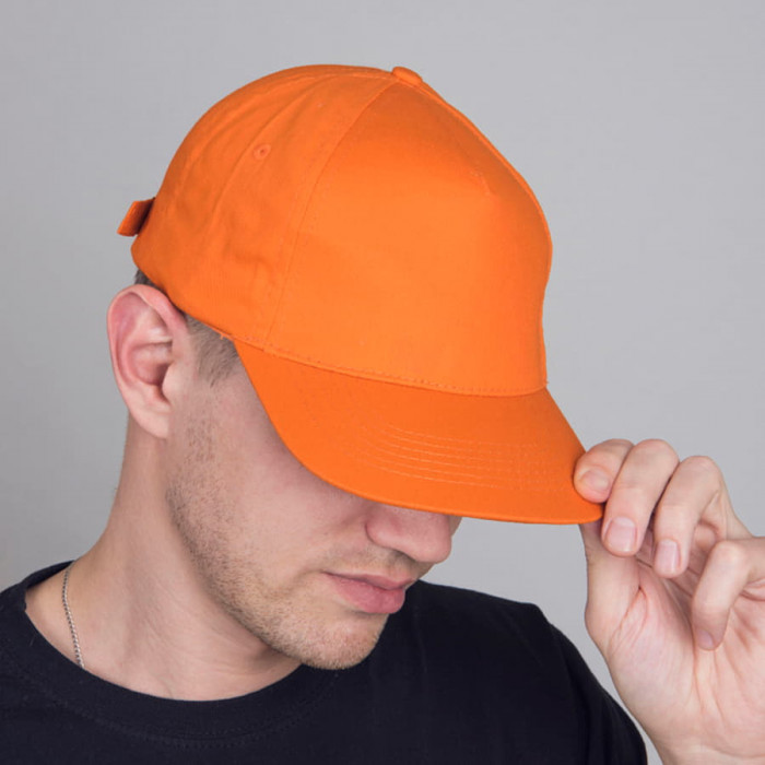 Бейсболка "Standard,", 5 клиньев, металлическая застежка, зеленый, 100% хлопок, плотность 175 г/м2