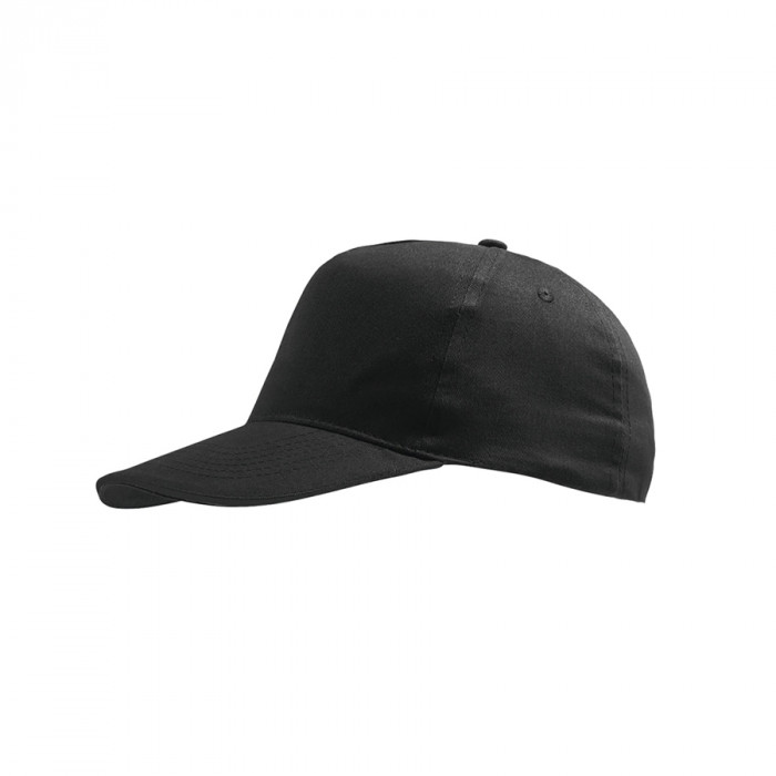 Бейсболка детская "SUNNY KIDS", 5 клиньев, на липучке, черный, 100% хлопок, плотность 180 г/м2