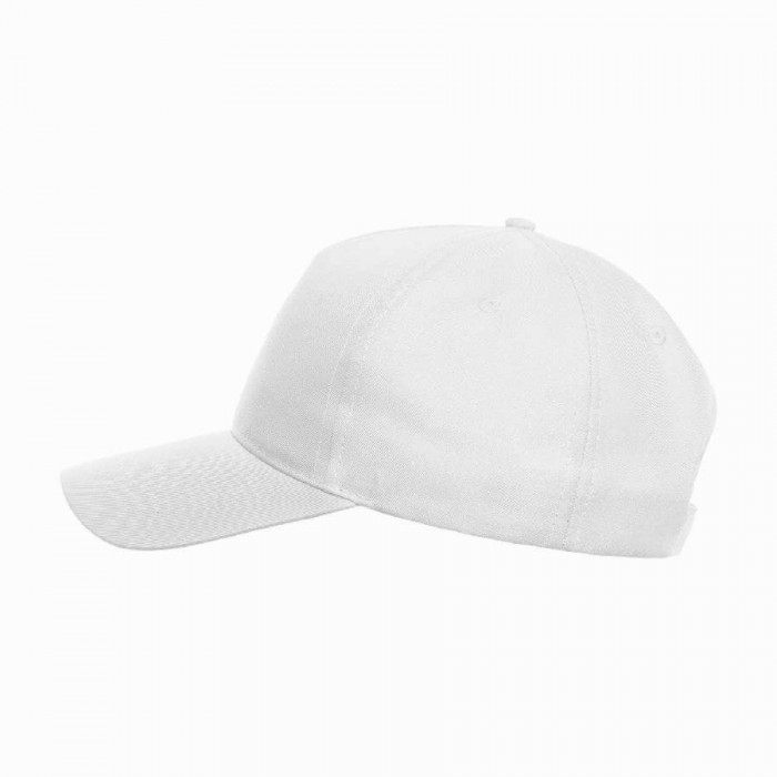 Бейсболка RECY FIVE, 5 клиньев, застежка-липучка, белый, 100 % переработанный полиэстер, 220 г/м2