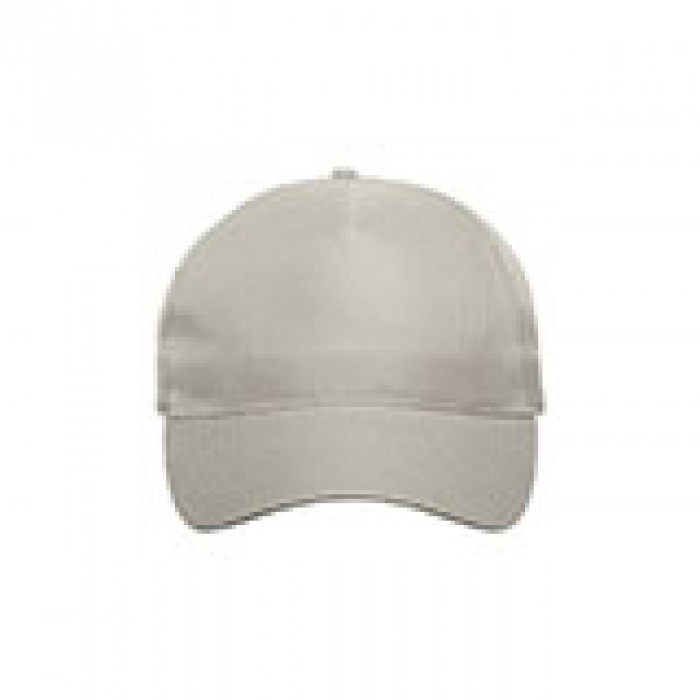 Бейсболка RECY FIVE, 5 клиньев, застежка-липучка, серый, 100 % переработанный полиэстер, 220 г/м2