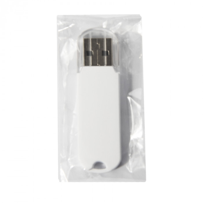 USB flash-карта UNIVERSAL (8Гб), белая, 5,8х1,7х0,6 см, пластик