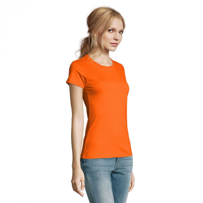 Футболка женская IMPERIAL WOMEN, оранжевый_2XL, 100% хлопок, 190 г/м2