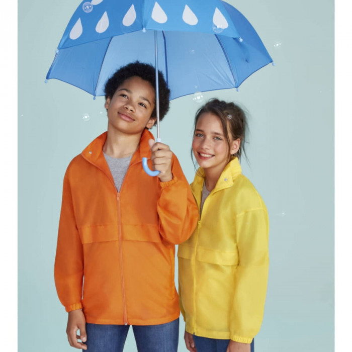 Ветровка детская "Surf Kids", ярко-синий, 12-14 лет, 100% нейлон, 210Т Ветровка детская "Surf Kids", ярко-синий, 12-14 лет, 100% нейлон, 210Т