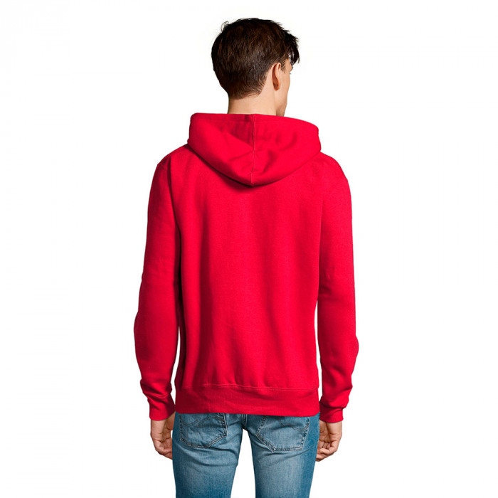 Толстовка "Seven Men", красный_S, 50% хлопок, 50% полиэстер, 280м/г2