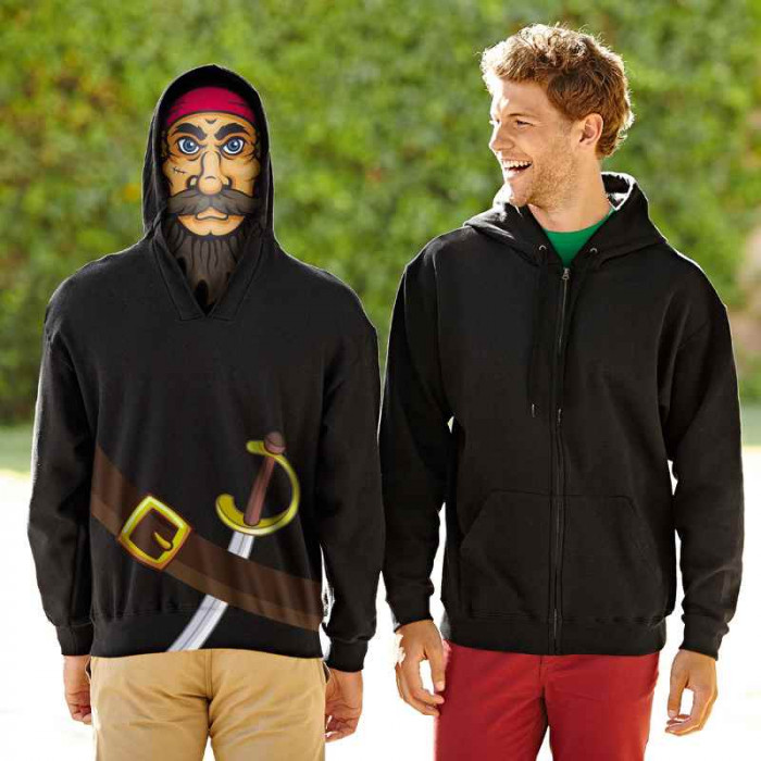 Толстовка Unique Hoodie,  черный_2XL, 80% хлопок, 20% полиэстер, 280 г/м2