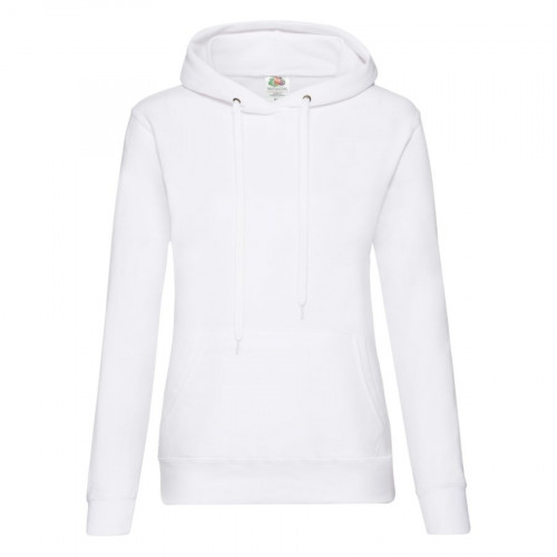 Толстовка "Lady Hooded Sweat ", белый_XL, 75% х/б, 25% п/э, 280 г/м2