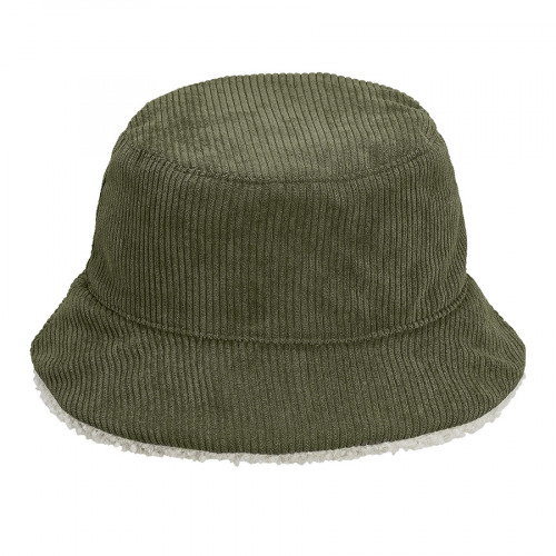 Панама женская BUCKET 2IN1, хаки/бежевый, M/L, 100% полиэстер, подкл шерпа 100% полиэстер, 420 г/м2