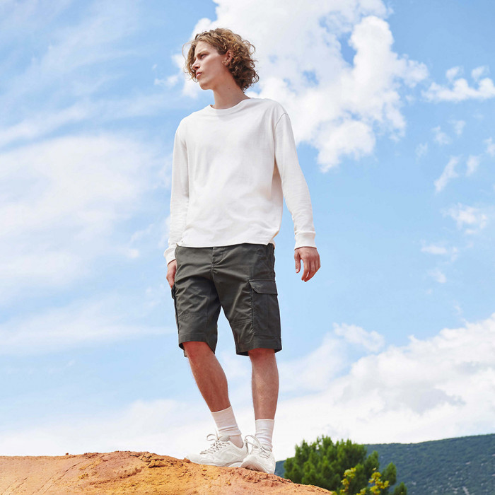 Футболка унисекс с длинным рукавом "PIONEER LSL", белый, S, 100% хлопок, 175 г/м2