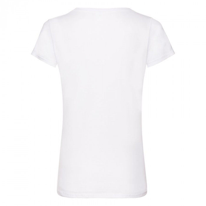 Футболка "Lady-Fit V-Neck T", белый_XS, 95% х/б, 5% эластан, 200 г/м2