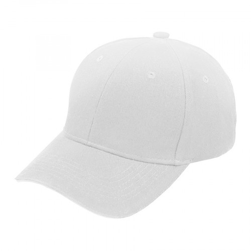 Бейсболка "Smart Sandwich", 6 клиньев, металлическая застежка, бел.-бел, 100% хлопок, 370 г/м2