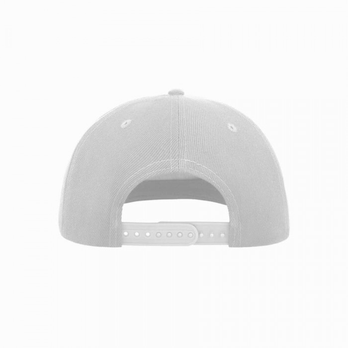 Бейсболка SNAP FIVE, 5 клиньев, пластиковая застежка, белый, 100% полиэстер, 300 г/м2