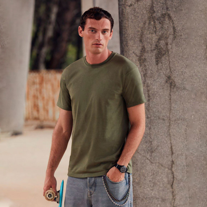 Футболка "Super Premium T", оранжевый_M, 100% х/б, 205 г/м2