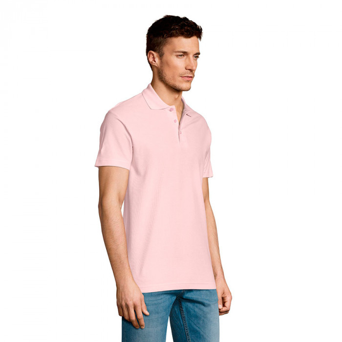 Рубашка поло мужская SUMMER II, розовый, XL, 100% хлопок, 170 г/м2