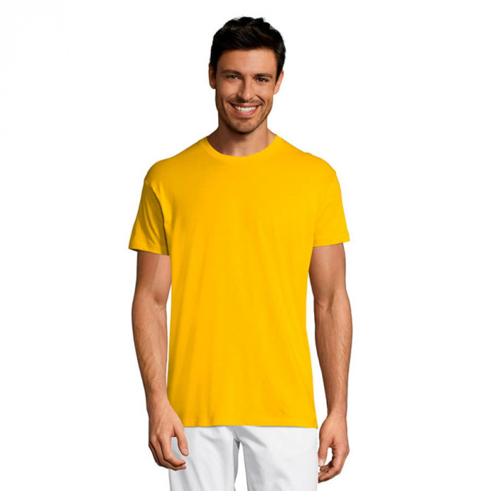 Футболка мужская REGENT желтый, 2XL, 100% хлопок, 150г/м2
