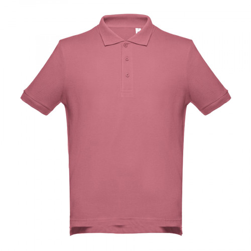 Рубашка-поло мужская ADAM, тёмно-розовый, 3XL, 100% хлопок, плотность 195 г/м2