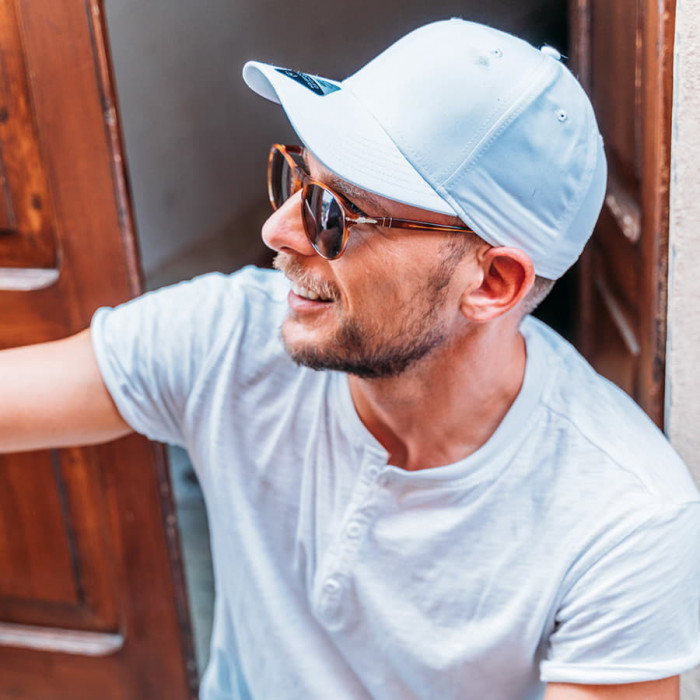 Бейсболка "RECY FEEL", 6 клиньев, пласт. застежка, черный, 100 % переработанный п-тер, 115 г/м2