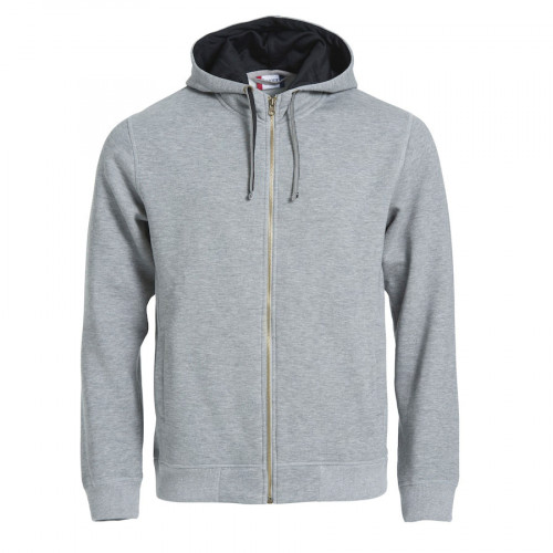 Толстовка мужская Classic Hoody Full Zip, меланж _S, 85% хлопок, 15% вискоза, 300 грм2