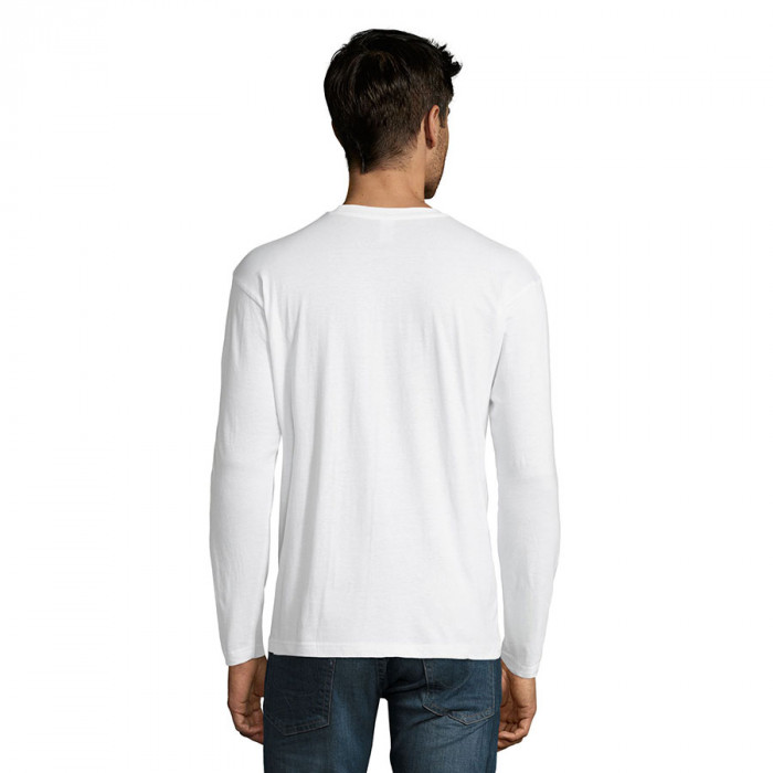 Футболка мужская с длинным рукавом MONARCH, белый, 3XL, 100% хлопок, 150 г/м2