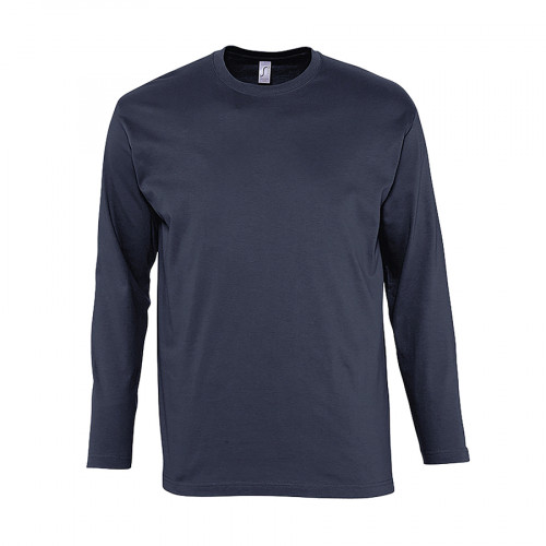 Футболка мужская с длинным рукавом MONARCH, темно-синий, 2XL, 100% хлопок, 150 г/м2