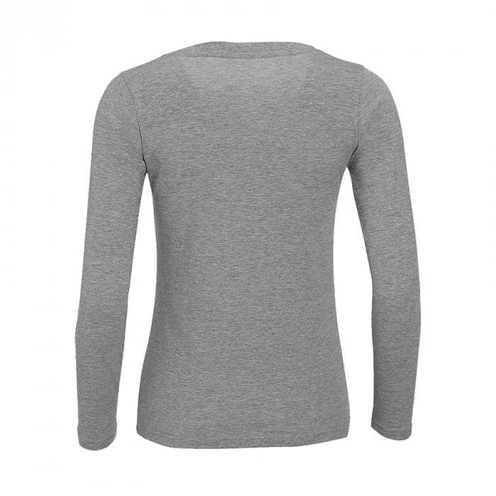 Футболка женская с длинным рукавом MAJESTIC, серый меланж, XXL, 85% хлопок, 15% вискоза, 150 г/м2
