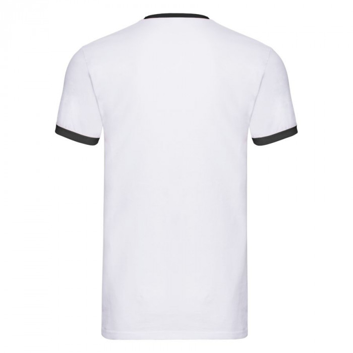 Футболка "Ringer T", белый с черным_2XL, 100% хлопок, 160 г/м2