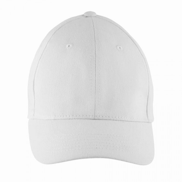 Бейсболка мужская "SOLAR", 6 клиньев, застежка на липучке, белый, 100% хлопок, 180 г/м2