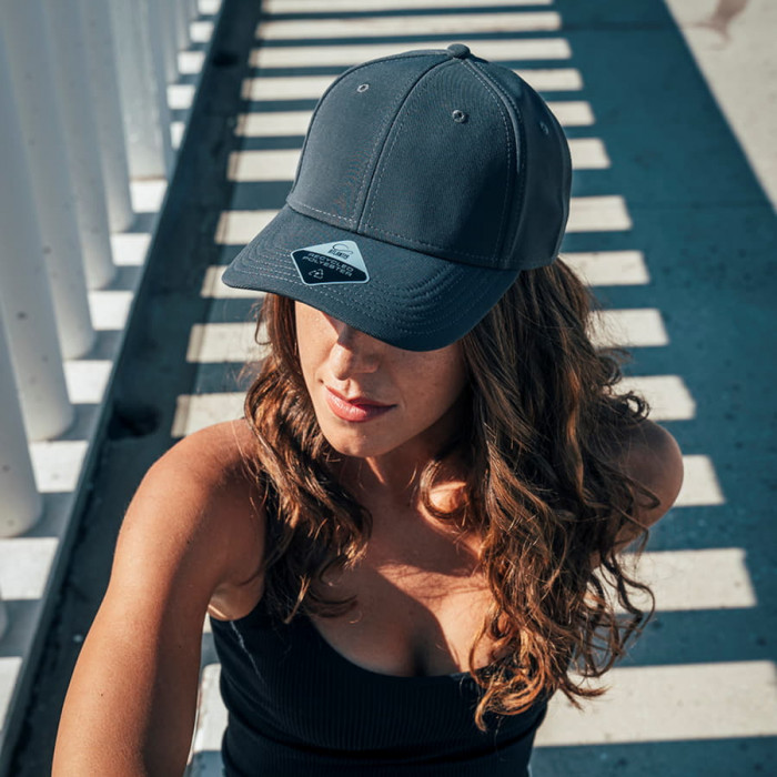 Бейсболка "SAND", 6 клиньев, застежка на липучке, черный, 95% полиэстер, 5% эластан, 230 г/м2