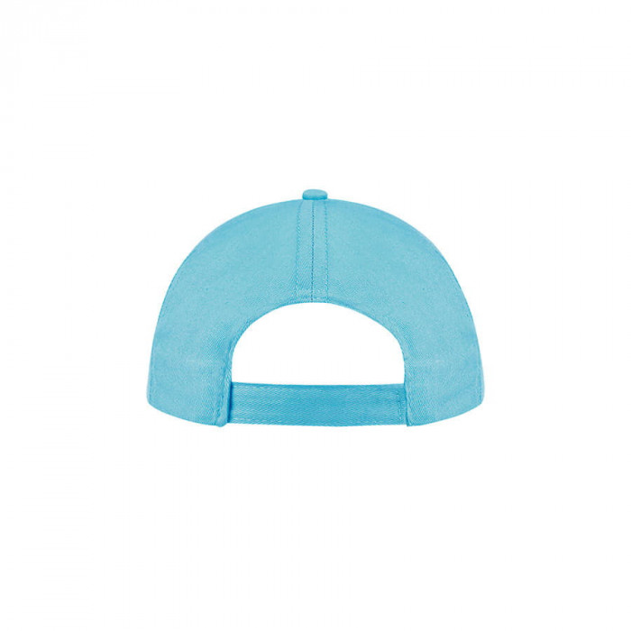 Бейсболка "BUZZ", 5 клиньев, застежка на липучке, бирюзовый, 100%  хлопок,  плотность 150 г/м2