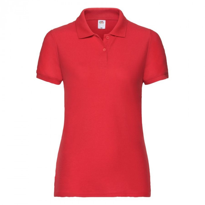 Поло "Lady-Fit 65/35 Polo", красный_XS, 65% п/э, 35% х/б, 180 г/м2