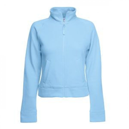 Толстовка "Lady-Fit Sweat Jacket", небесно-голубой_XS, 75% х/б, 25% п/э, 280 г/м2