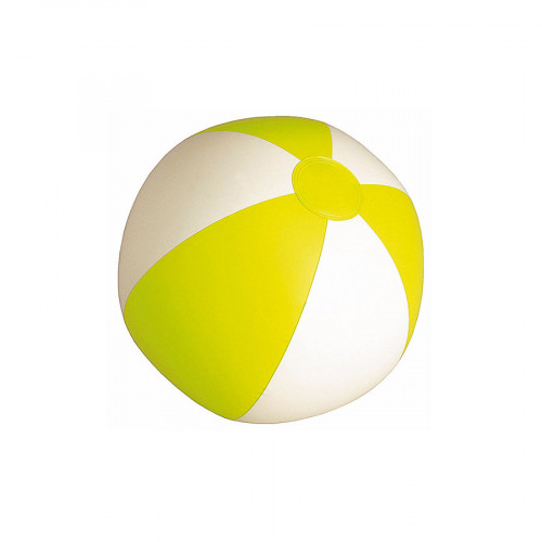 SUNNY Мяч пляжный надувной, бело-желтый, 28 см, ПВХ