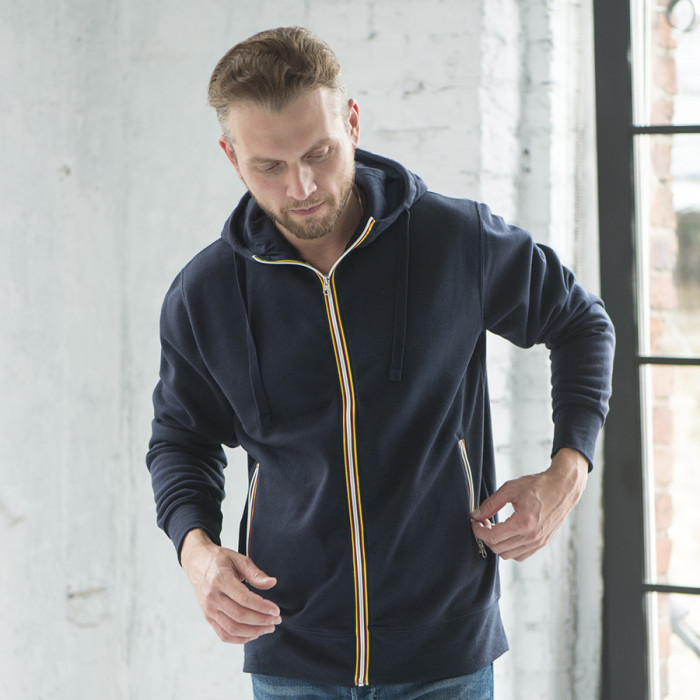 Толстовка мужская "LAS VEGAS MAN", серый меланж, 2XL, 65% полиэстер, 35% хлопок, 280 г/м2