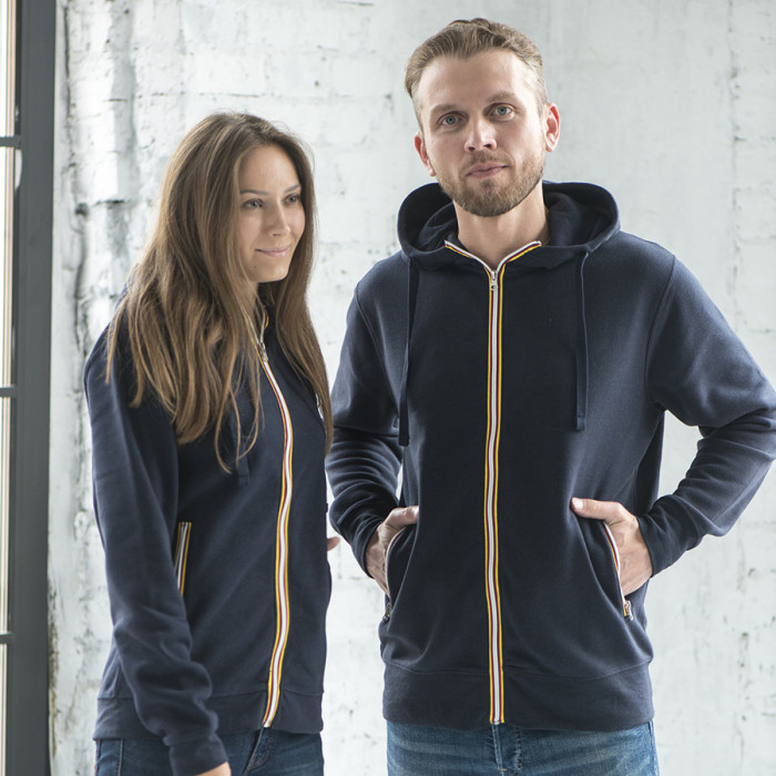 Толстовка мужская "LAS VEGAS MAN", серый меланж, 2XL, 65% полиэстер, 35% хлопок, 280 г/м2