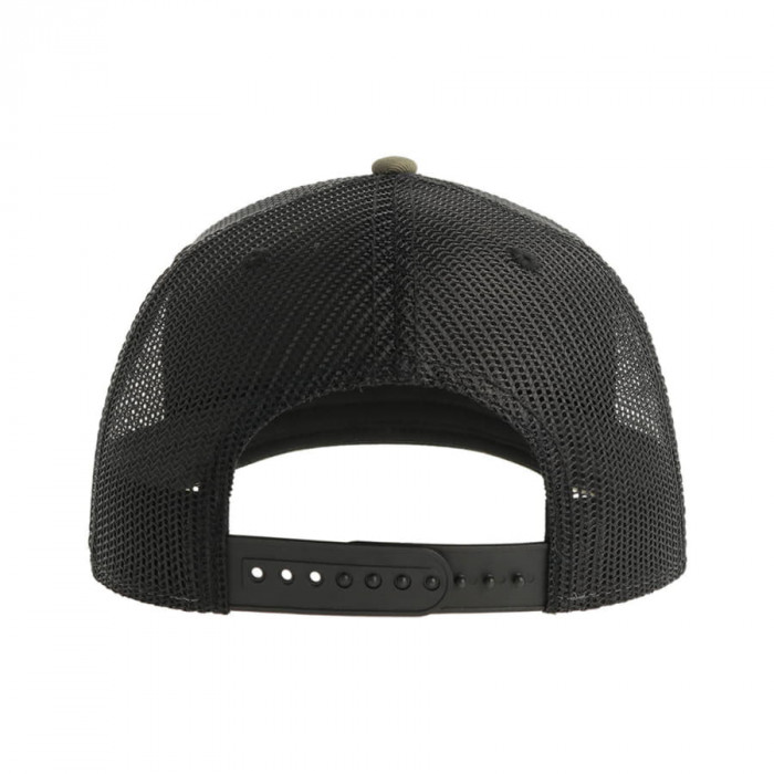 Бейсболка "SONIC", 6 клиньев, пласт. зас-ка, оливковый/черный, осн.ткань,100% хлопок, 280 г/м2