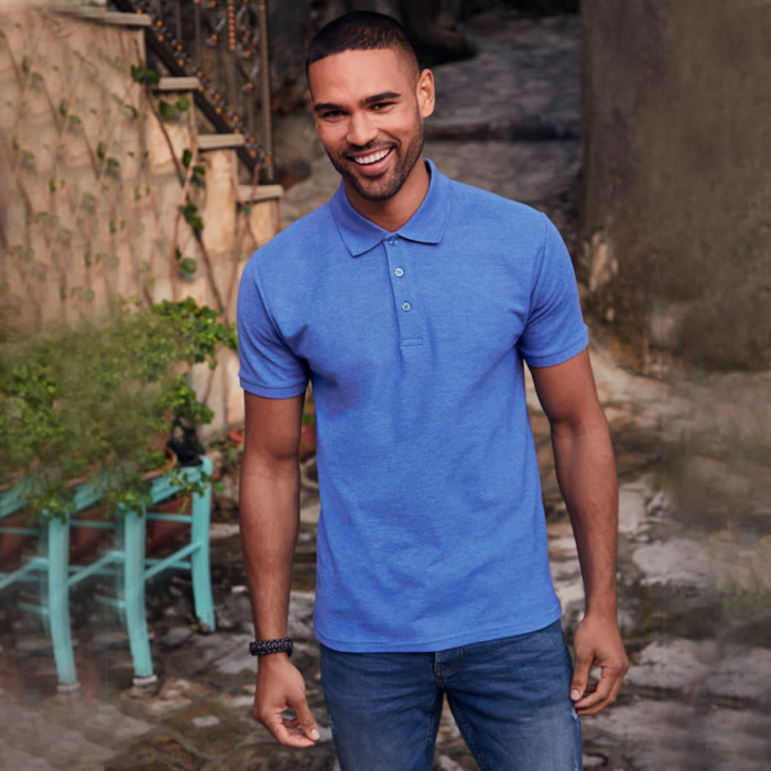 Рубашка поло мужская "65/35 Polo", красный_2XL, 65% п/э, 35% х/б, 180 г/м2