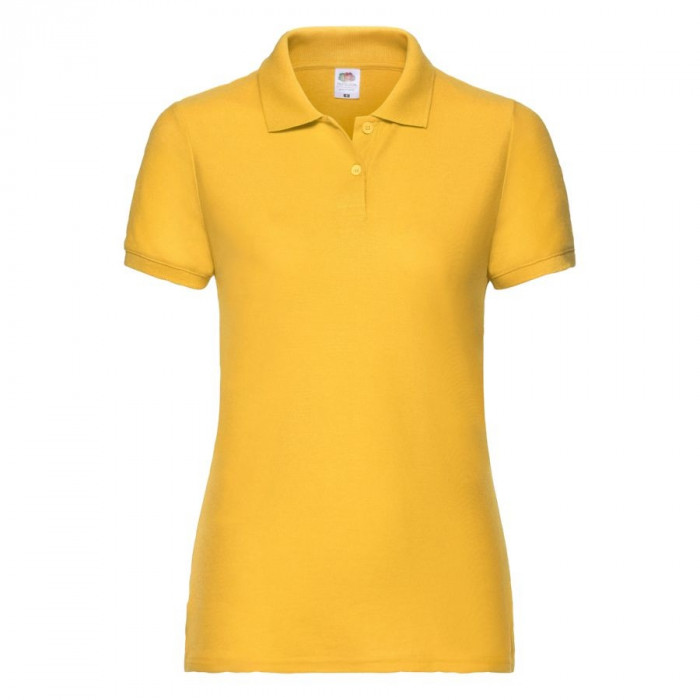 Поло "Lady-Fit 65/35 Polo", солнечно-желтый_XS, 65% п/э, 35% х/б, 180 г/м2