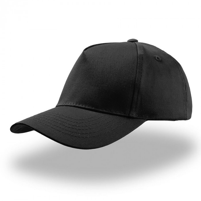 Бейсболка детская "KID START FIVE", 5 клиньев, застежка на липучке, черный,100% хлопок,160 г/м2