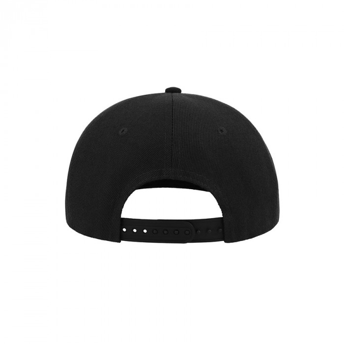 Бейсболка "SNAP BACK", 6 клиньев,  пластик. застежка, черный с серым, 100% п/э,100% х/б, 400 гр/м2