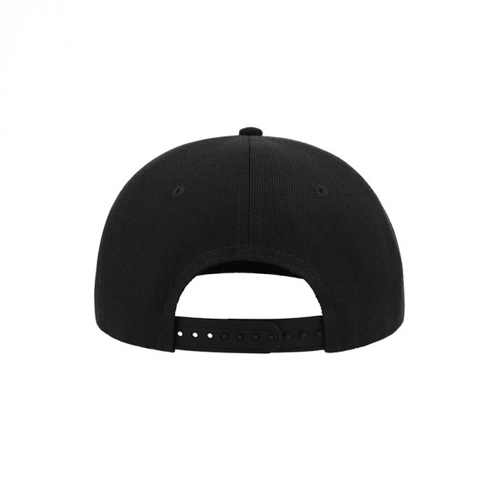 Бейсболка "SNAP BACK", 6 клиньев, пластик. застежка, черный с красным, 100% п/э,100% х/б, 400 гр/м2