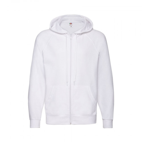 Толстовка без начеса "Lightweight Hooded Sweat",  белый, M, 80% х/б 20% полиэстер, 240 г/м2