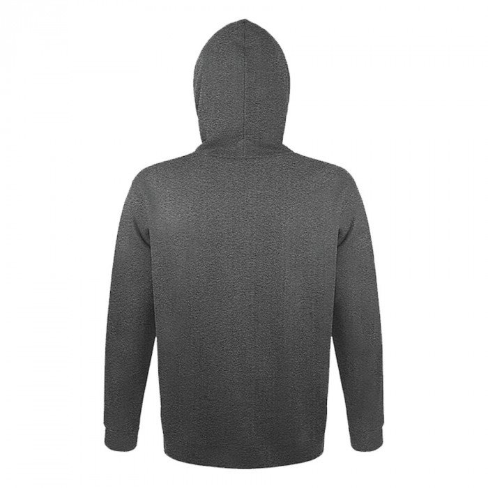 Толстовка мужская с капюшоном SNAKE, тёмно-серый меланж, 3XL, 50% хлопок, 50% полиэстер, 280 г/м2