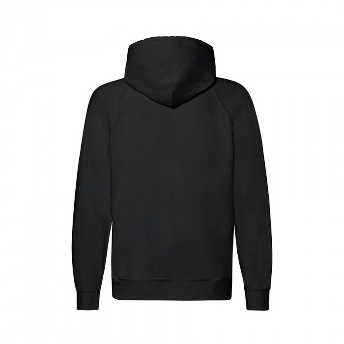 Толстовка без начеса "Lightweight Hooded Sweat",  черный, 2XL, 80% х/б 20% полиэстер, 240 г/м2