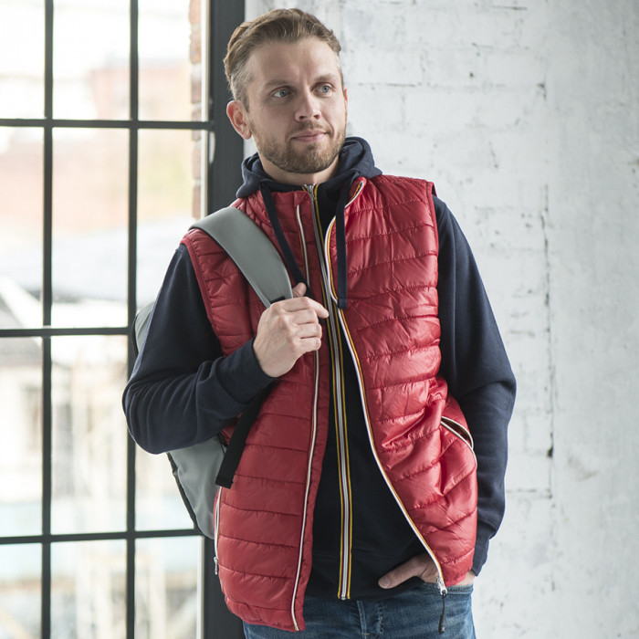 Жилет мужской "WORMS", тёмно-синий, 2XL, 100% нейлон, 200 г/м2