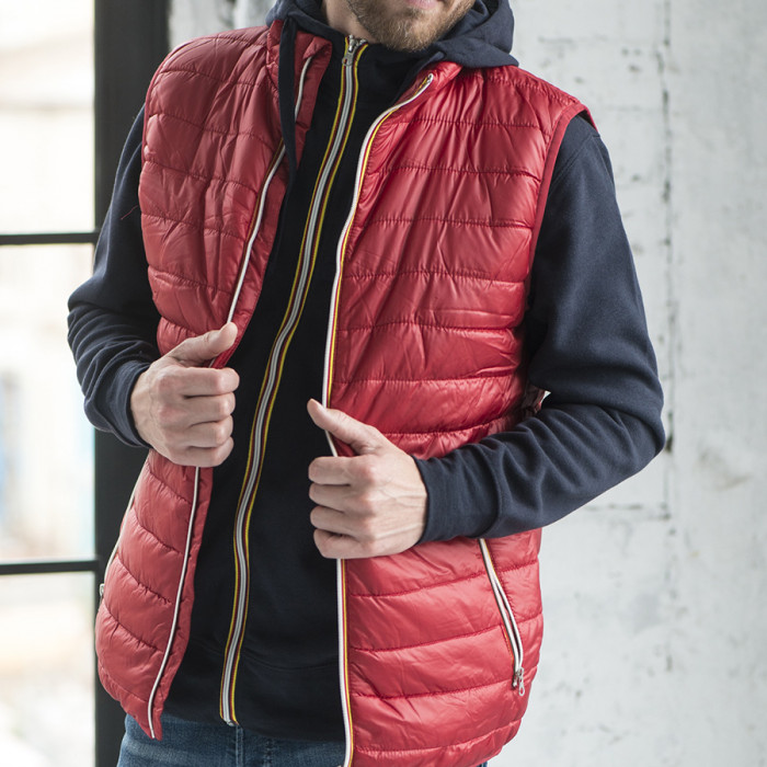 Жилет мужской "WORMS", тёмно-синий, 2XL, 100% нейлон, 200 г/м2