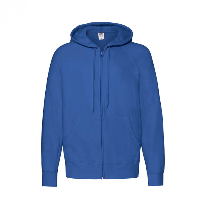 Толстовка без начеса "Lightweight Hooded Sweat",  ярко-синий, S, 80% х/б 20% полиэстер, 240 г/м2